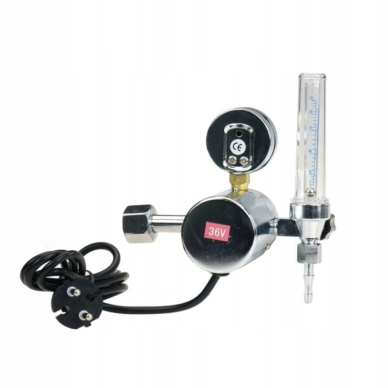 Reduktor gazu do spawarki z PODGRZEWACZEM 36V Model AR CO2 230v
