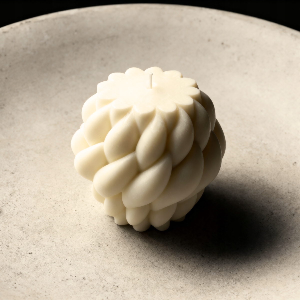 Dekorativní sójová svíčka do obývacího pokoje Kłębek obrovská XL vonná Blue Haze