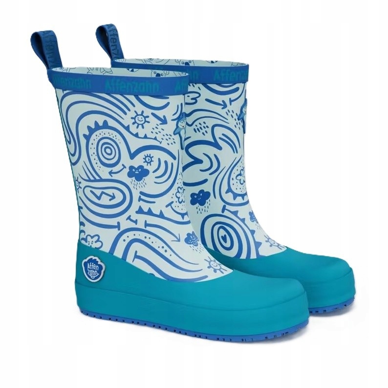 Kalosze Barefoot Affenzahn Vegan Plashy Shark Rekin R.34