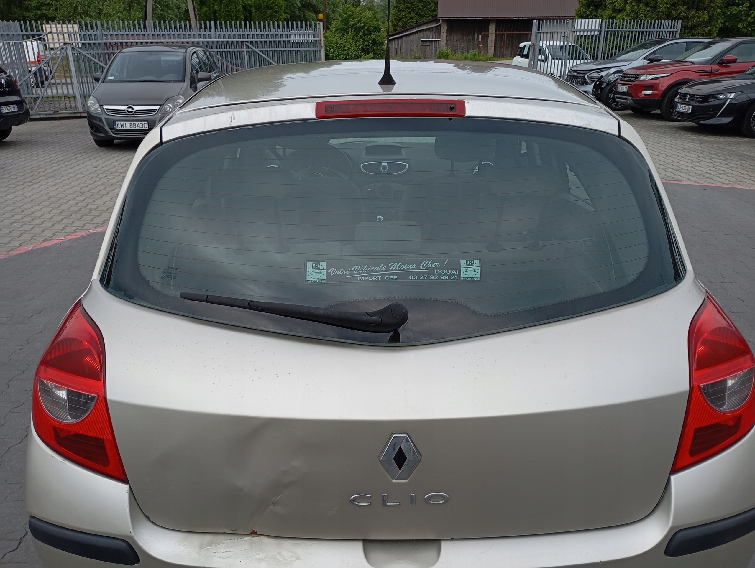 RENAULT CLIO 3 III 05-12 HB window rear part bonnet boot
