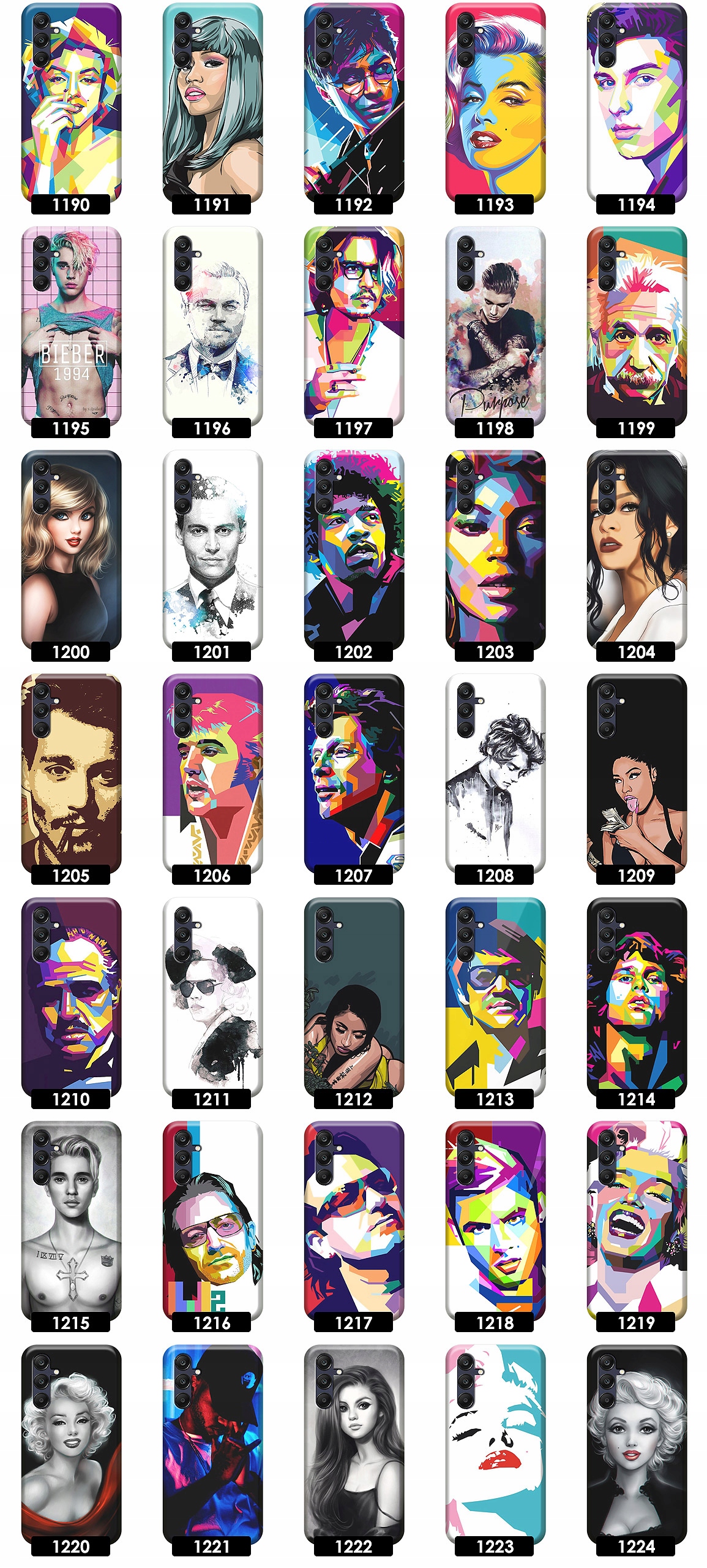 ETUI CASE OBUDOWA NA TELEFON DO SAMSUNG GALAXY A25 5G WZORY + SZKŁO Materiał inny