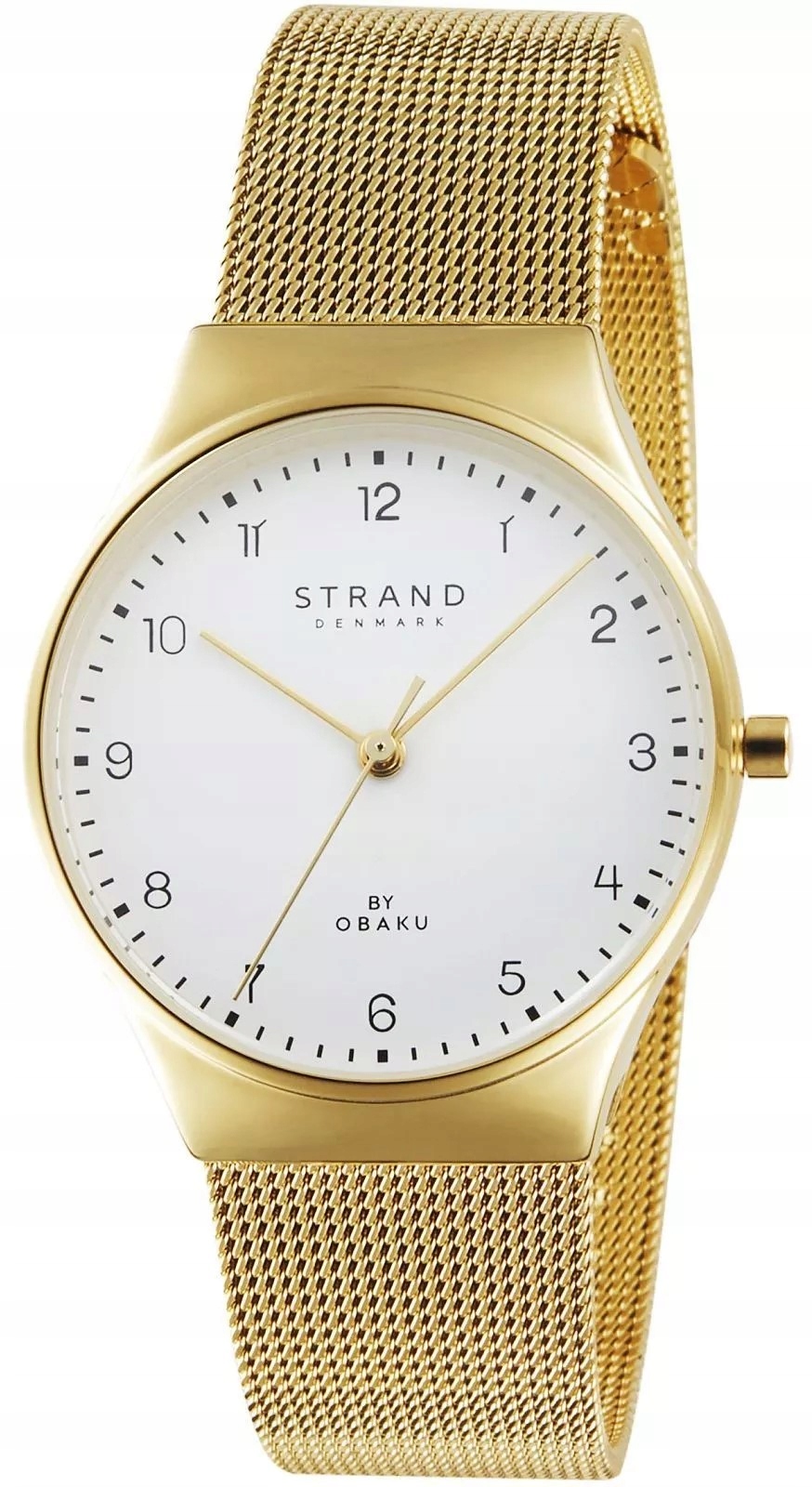 Nový originální zlatý dámský náramek Strand by Obaku S717LXGWMG-DG mesh
