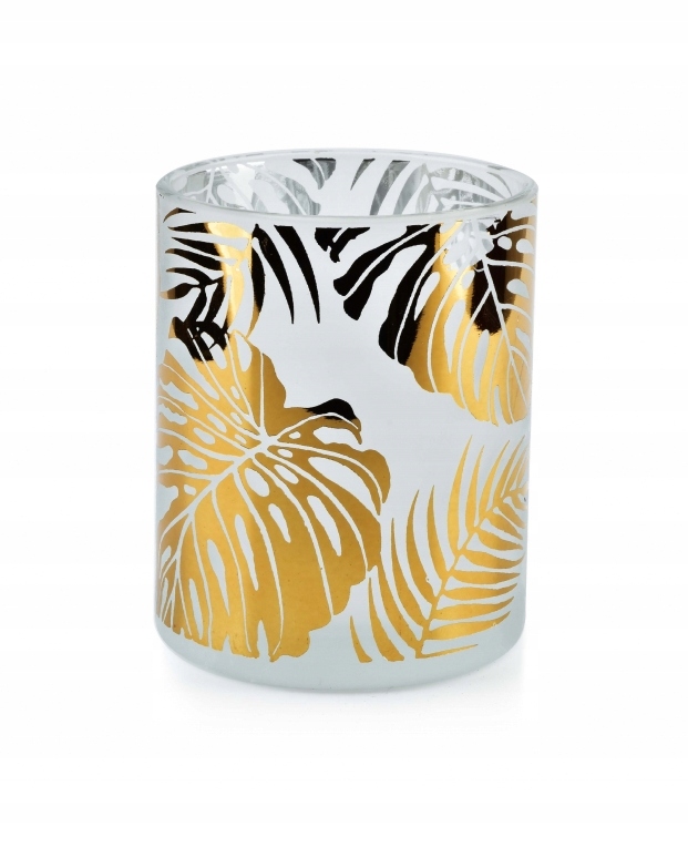 

Jungle Świecznik 10x12,5 biały i złoty