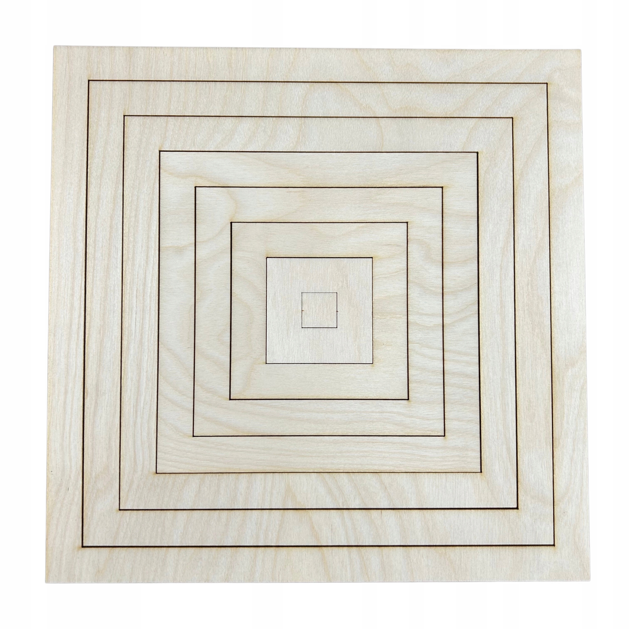 Dřevěný ráfek čtverec obruče lapač snů 7ks