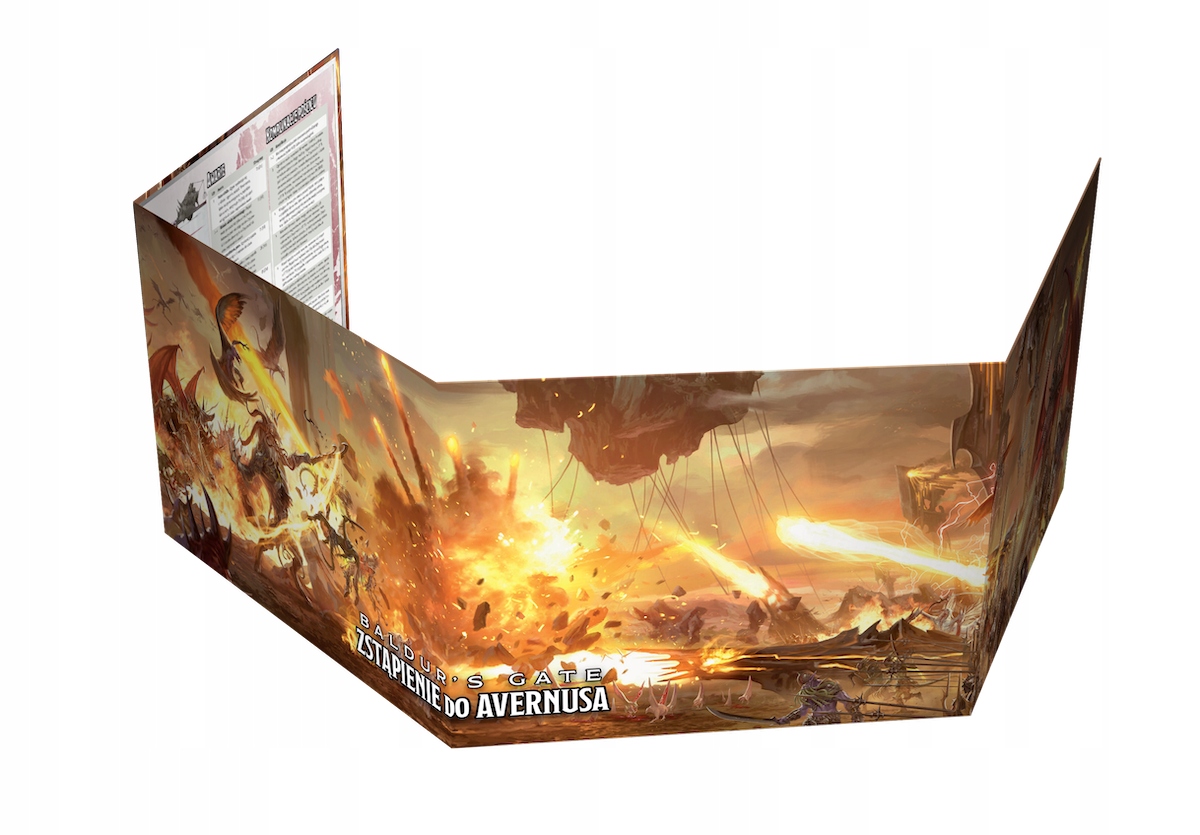 Rebel D&D Baldur's Gate Ekran Mistrza Podziemi Wydawca Rebel