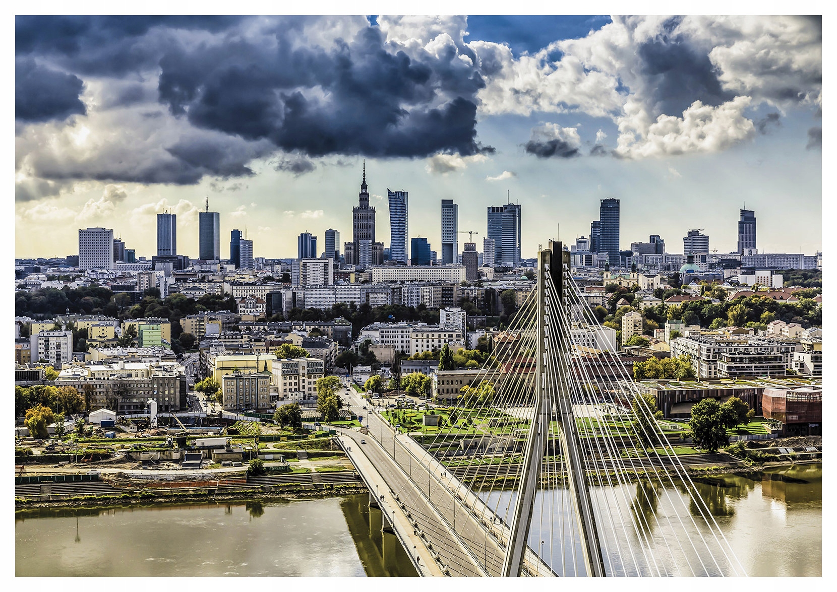 Fototapeta Varšava panoráma moderné mesto mrakodrapy 312x219 lepidlo