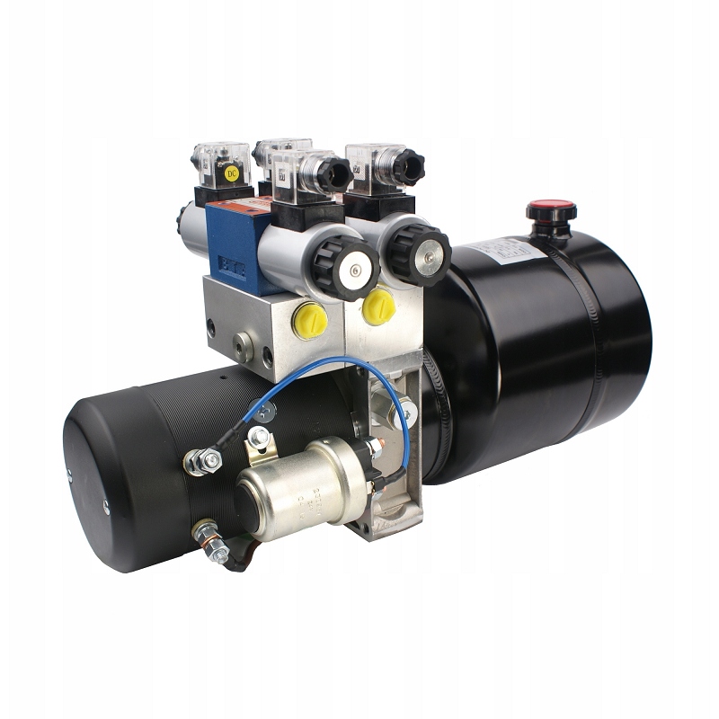 Kompletní mobilní hydraulický agregát 24 V 2,2 kW 1,6 cm3 10 l se dvěma elektro
