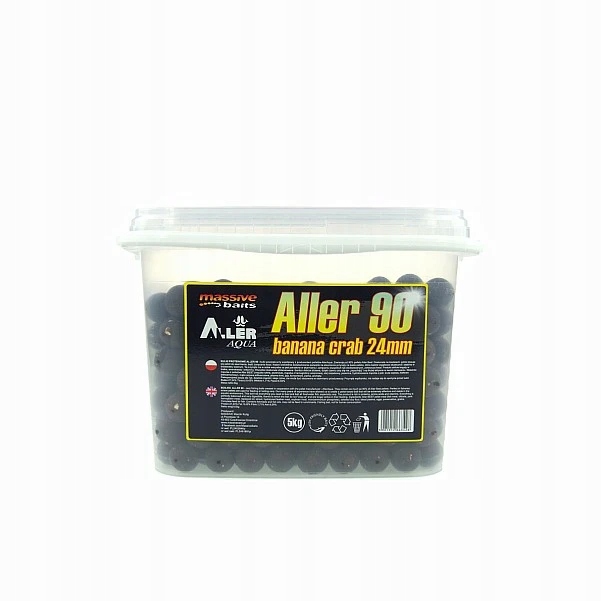 Kuličky 24 mm 5 kg Aller 90 Banana Crab Massive Baits