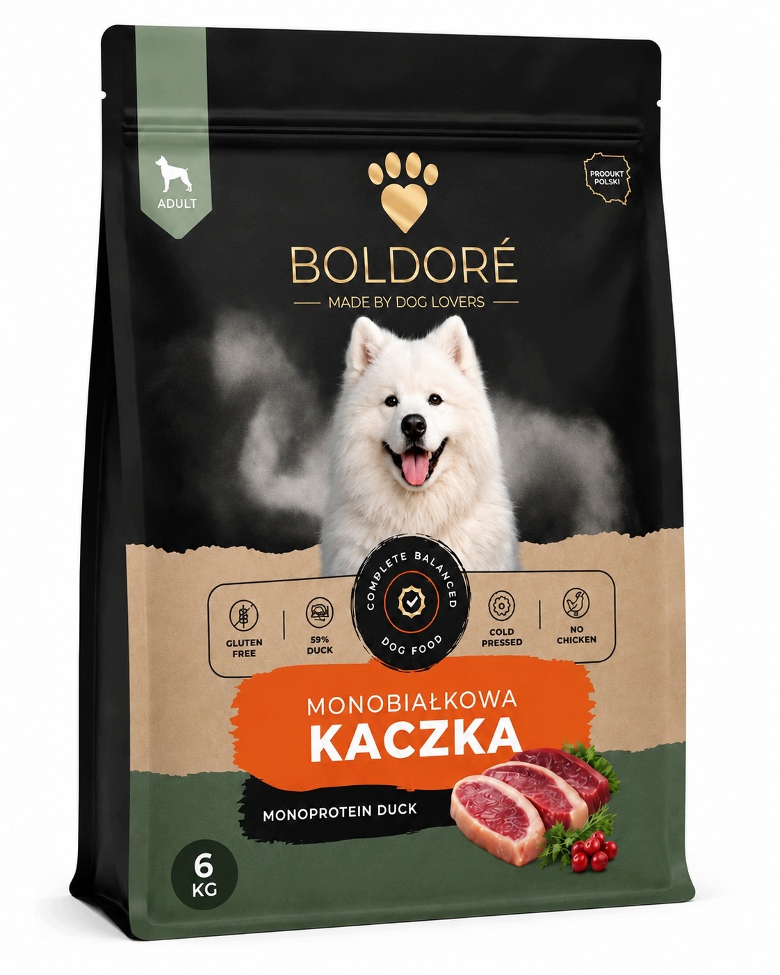 Boldoré Suché Krmivo pro psa Monoproteinová kachna 6 kg
