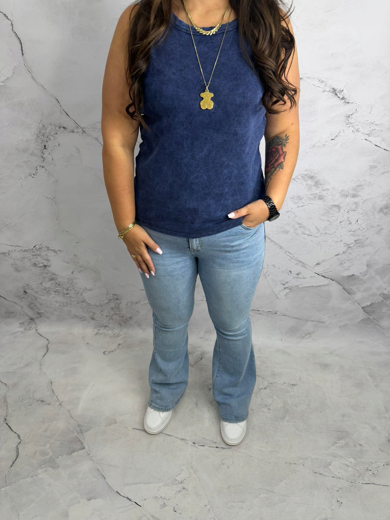 Dámské kalhoty zvonky světlé měkké Goodies vel. 42 XL Plus Size