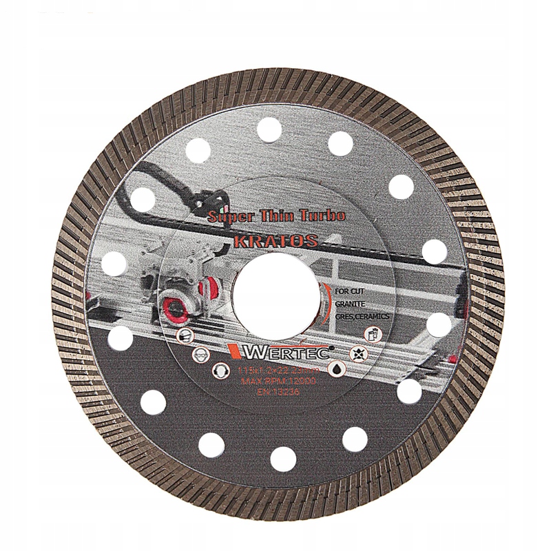 Tarcza diamentowa do gresu Wertec Kratos 115mm