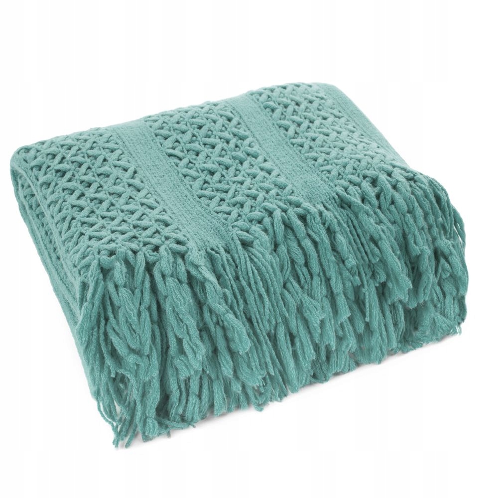 Deka přehoz AKRYL-1 130x170 Eurofirany tmavě mátová