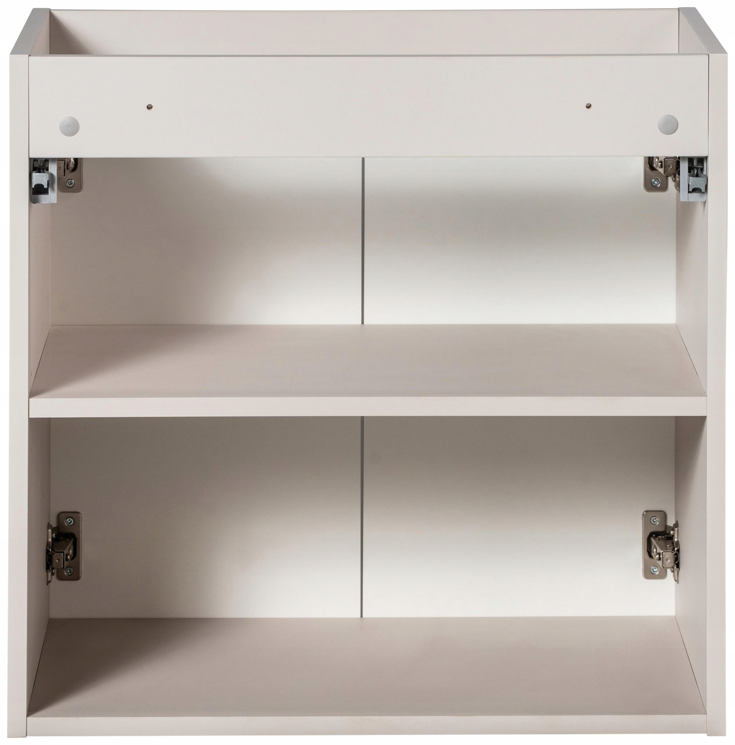 KASZMIROWA ryflowana szafka NOVA CASHMERE z umywalką i blatem 60 cm WHITE Kolor frontów kaszmir