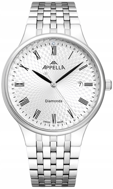 Nové Originální Pánské hodinky Appella L12002.5133DQ klasické s diamantem