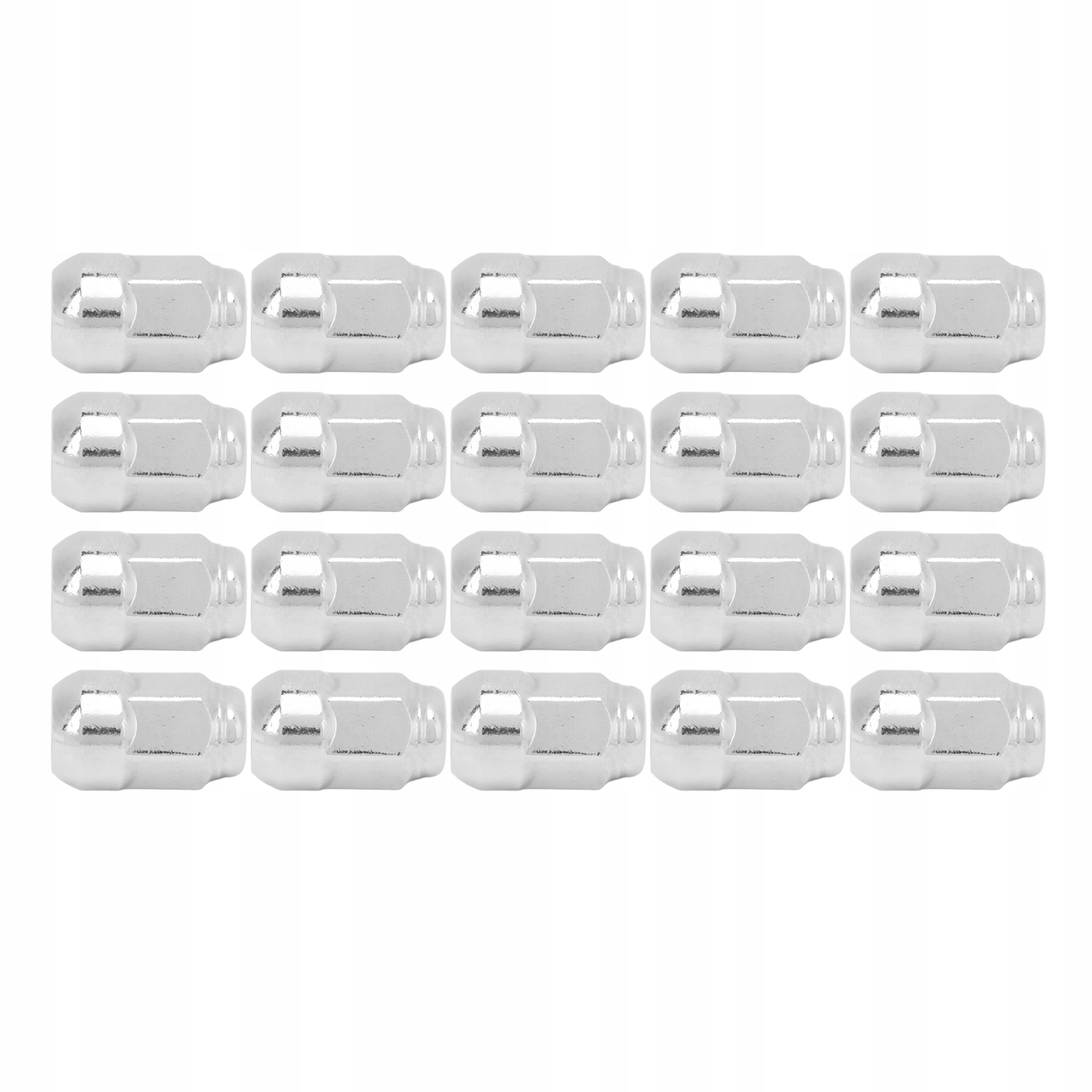 20 szt Nakrętek z końcówką Stylowe chromowane wyko