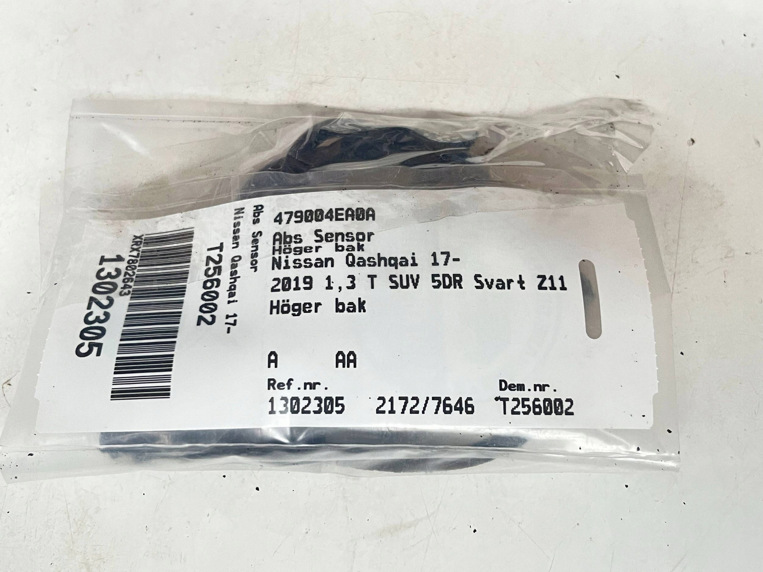sensor ABS rear part NISSAN QASHQAI 479004EA0A @A