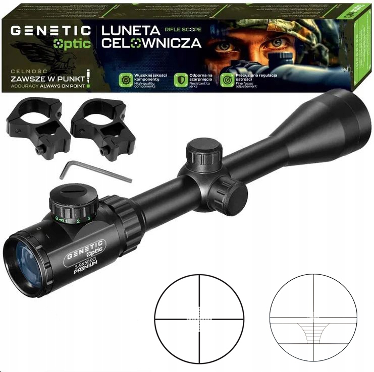 Luneta celownicza Genetic Optic 3-9x50 Eg