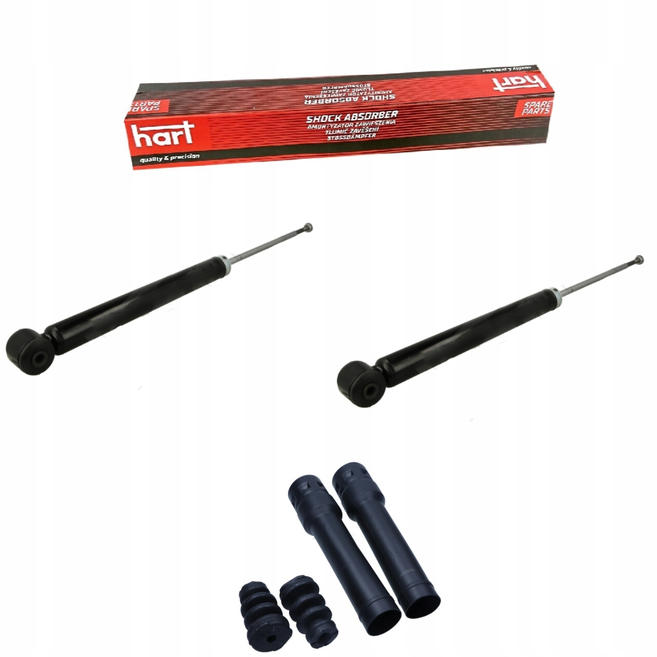 2× Hart 810 367 Амортизатор + Maxgear 72-5685 Комплект захисту протипиловий, амортизатор