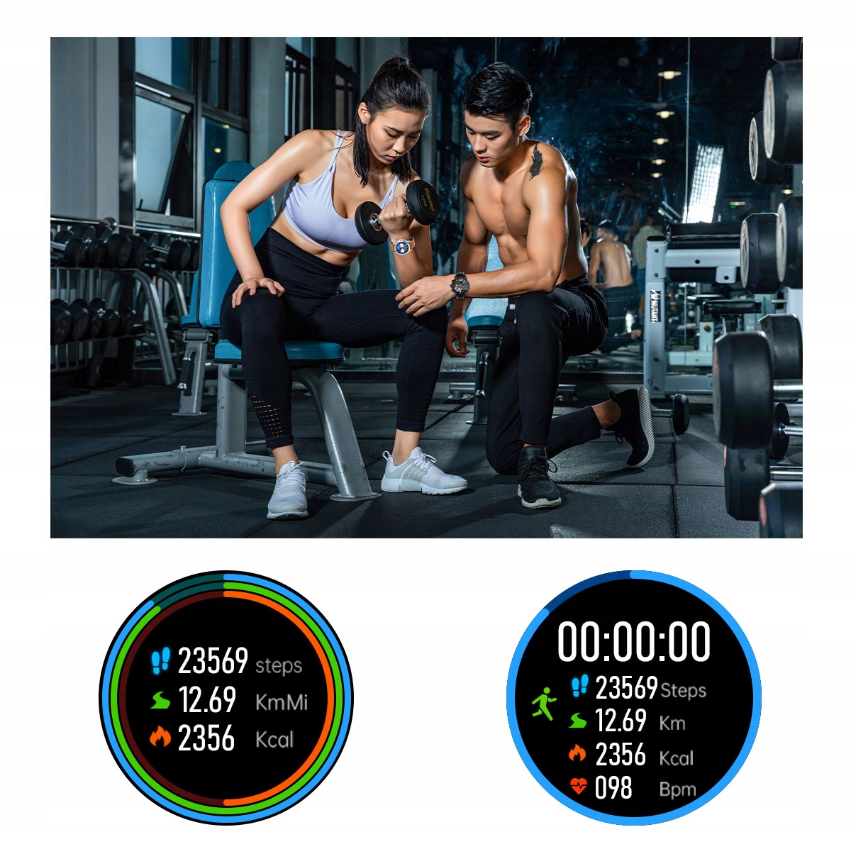 ZEGAREK SMARTWATCH SHD CIŚNIENIOMIERZ EKG PULSOMETR ROZMOWY 2PASKI J.POLSKI Szkiełko mineralne