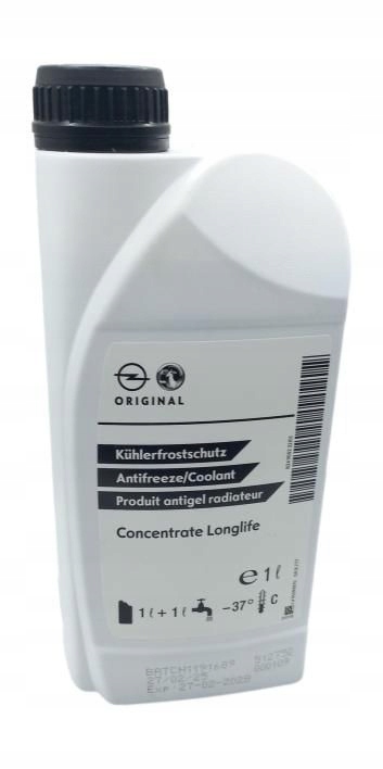 95599870 Koncentrat Płyn Chłodniczy Niebieski 1L Oryginał Oe Opel