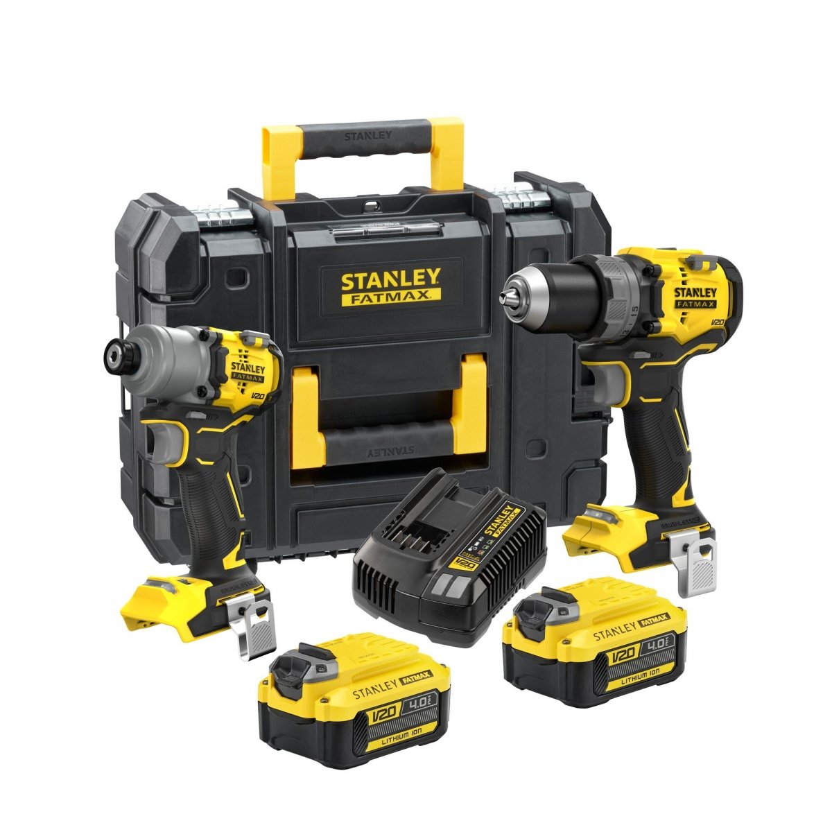 Zestaw narzędzi Stanley Fatmax SFMCK211M2T 18V v20 2x4Ah SFMCD726 SFMCF830