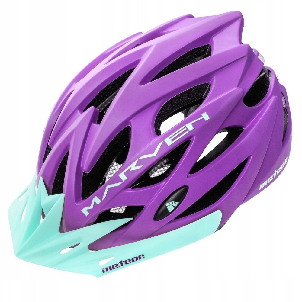 Kask rowerowy z daszkiem lekki regulowany na rower Meteor Marven L 58-61 cm