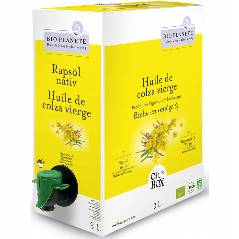 Levně Horeca Řepkový olej lisovaný za studena Bio 3 l