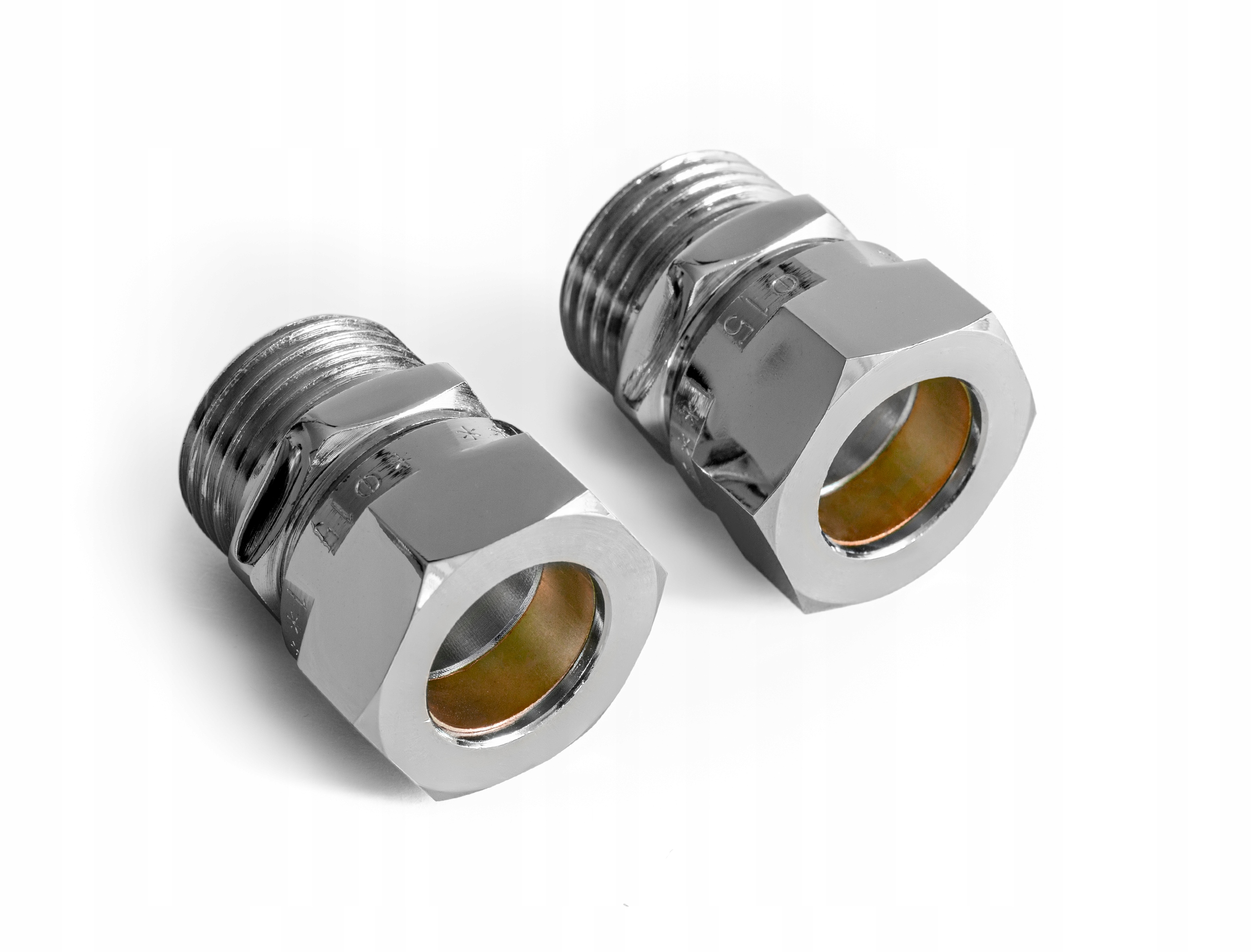 

2x złączka Cu-miedź 15x1/2, Chrom