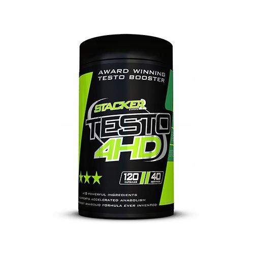 Stacker2 TESTO 4HD TESTOSTERONE BOOSTER STRENGTH 120 caps. Testosterone Booster EAN (GTIN) 8717472070982