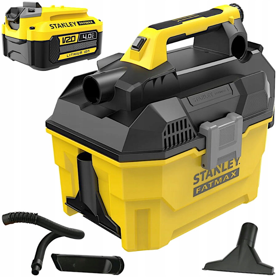 Stanley V20 Odkurzacz akumulatorowy na sucho, mokro 18V 4,0Ah SFMCV002