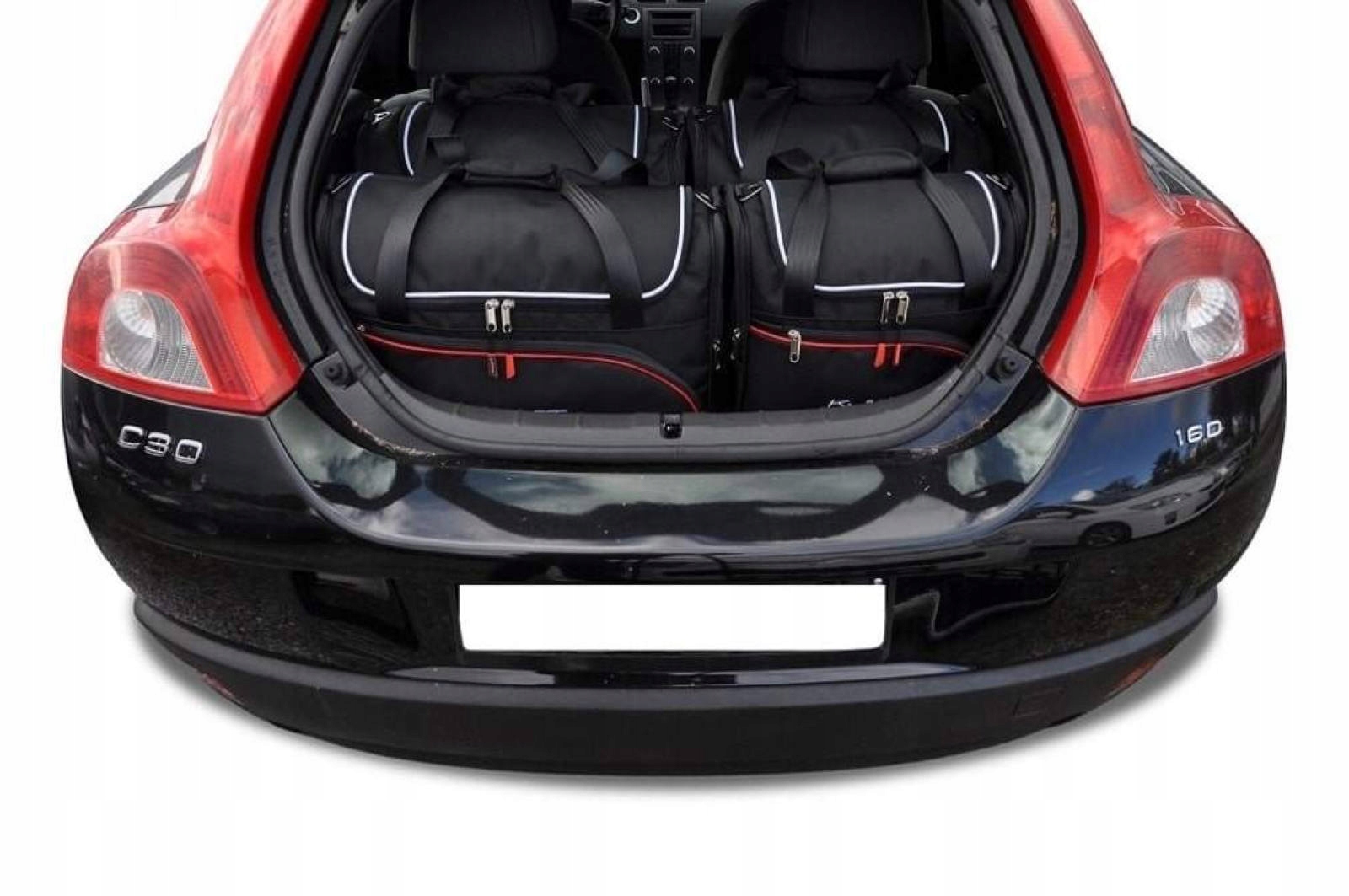 J&j Automotive Sada 4ks cestovných tašiek Aero pre Volvo C30 2006-2012