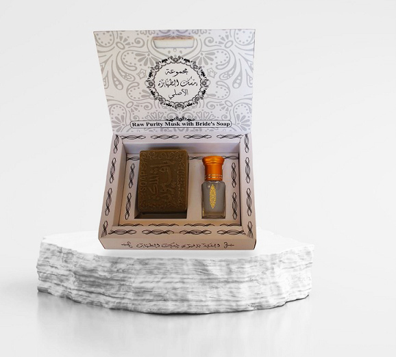 Mydło Aleppo białe piżmo + olejek musk 6ml Marka Marwan Najjar