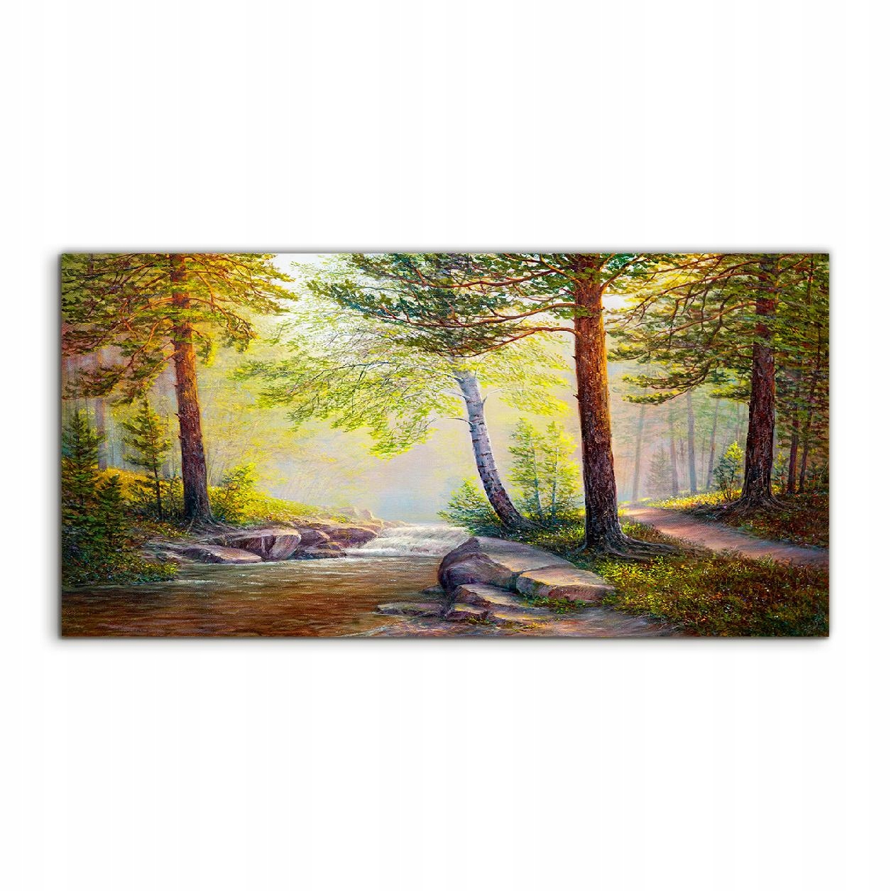 

Obraz akryl 100x50 z grafiką Krajobraz Las Drzewa