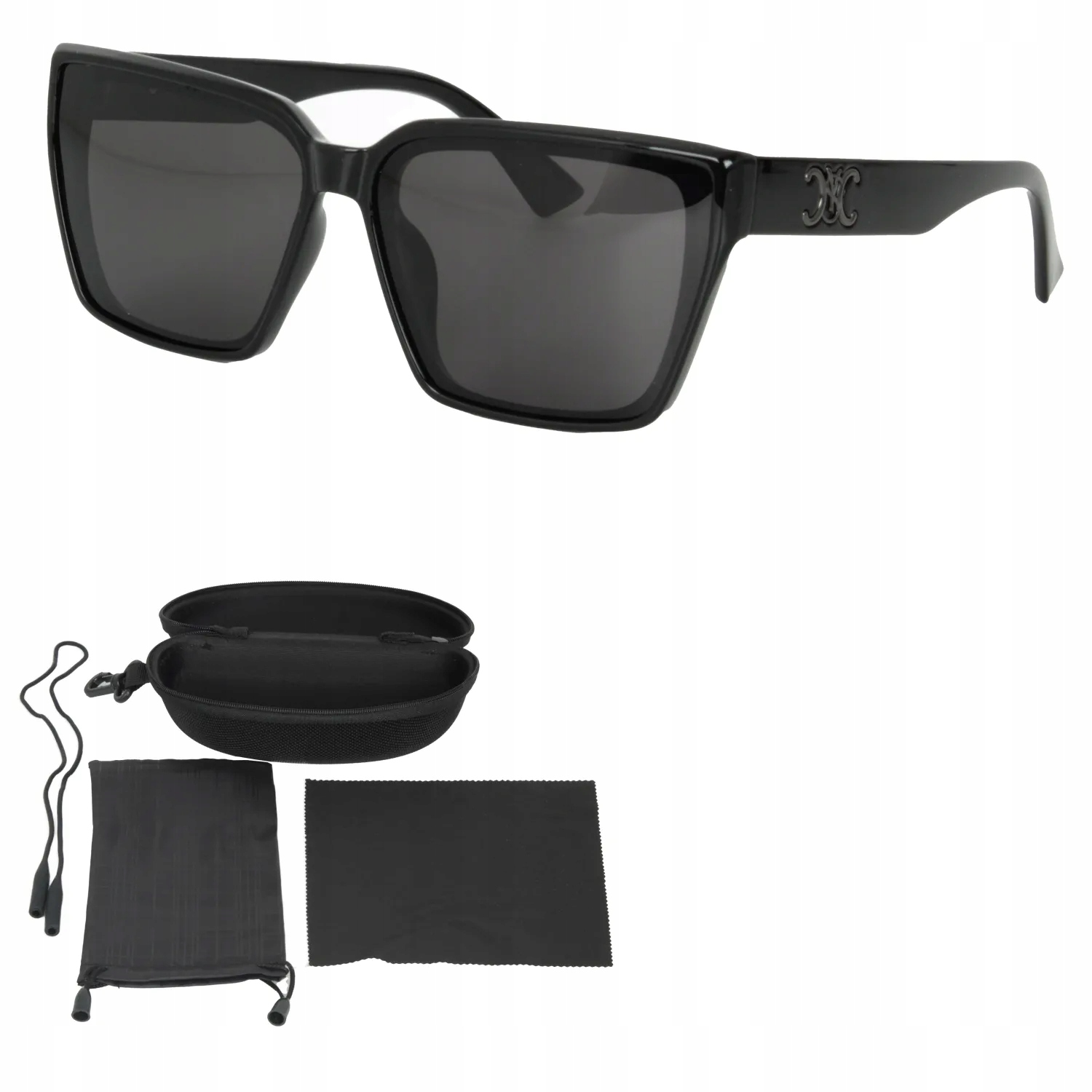 Polar Fashion PR9160C3 Černé polarizační sluneční brýle