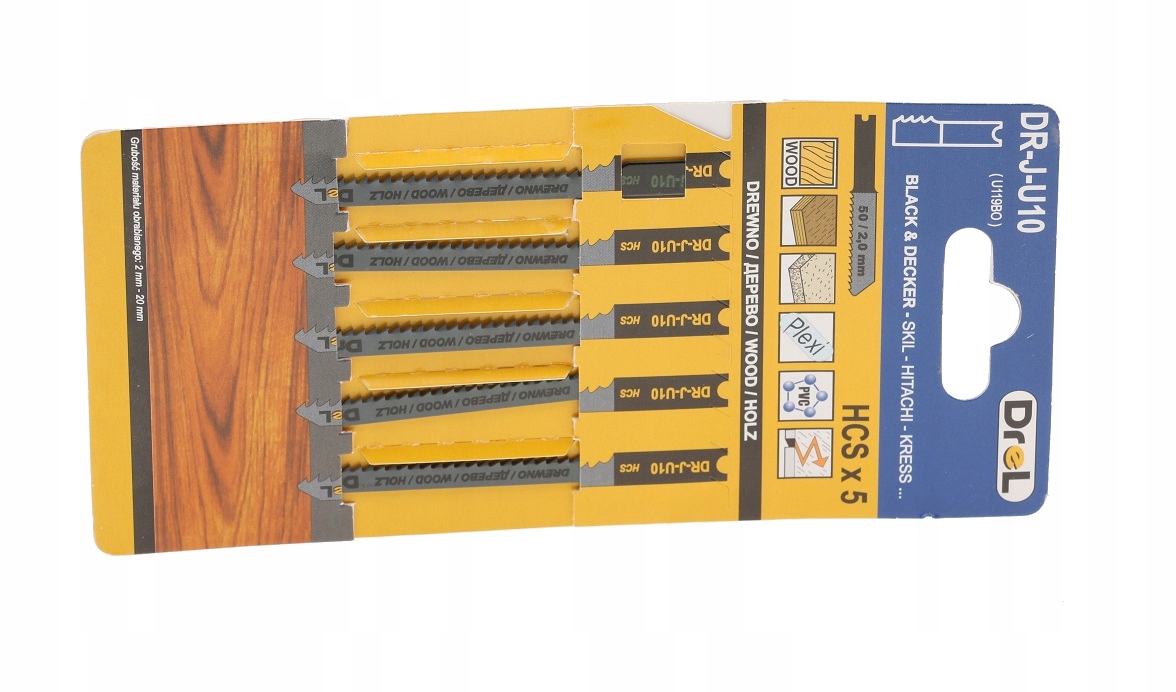 

Brzeszczoty Chwyt Typu U 2.0 x 70mm Zestaw 5 Sztuk