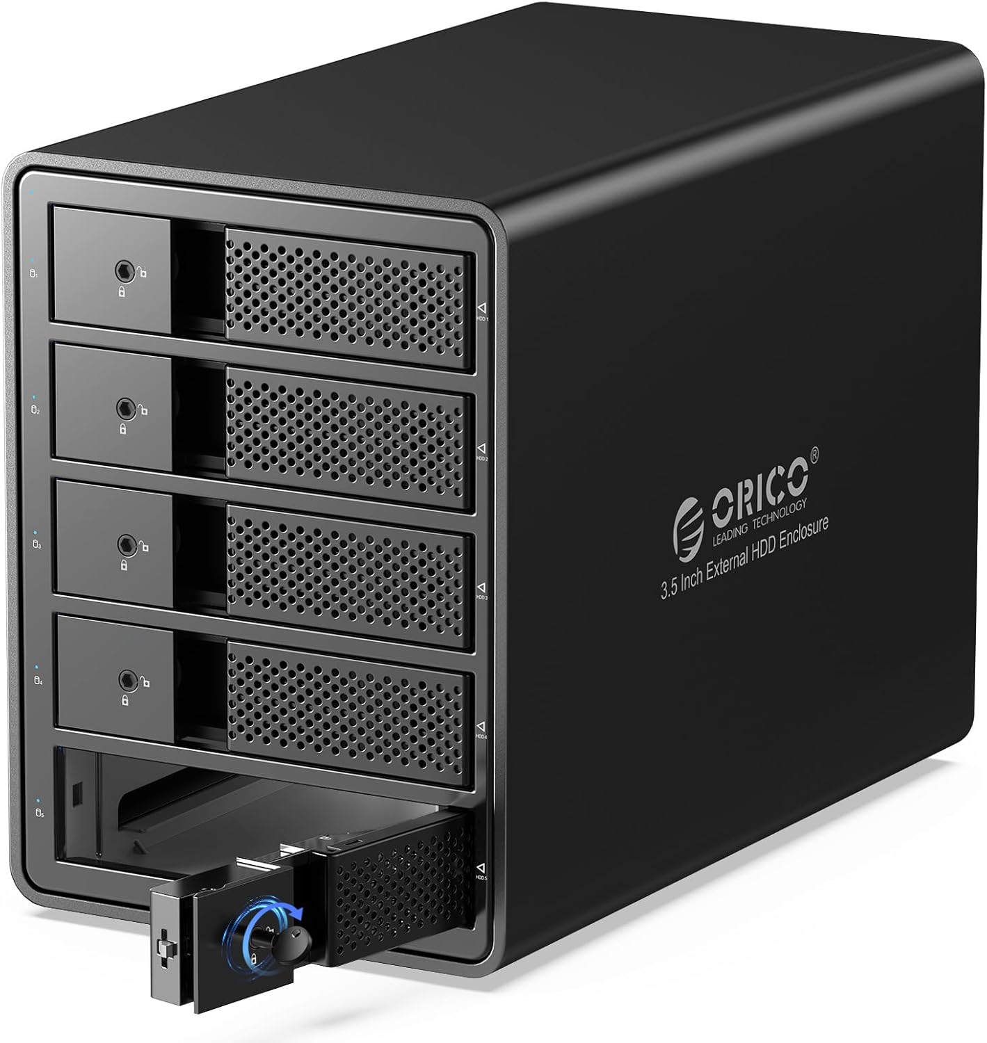 Dokovací Stanice Pro Pevné Disky Orico, Pouzdro 5BAY Usb 3.0, Kapsa 80 Tb