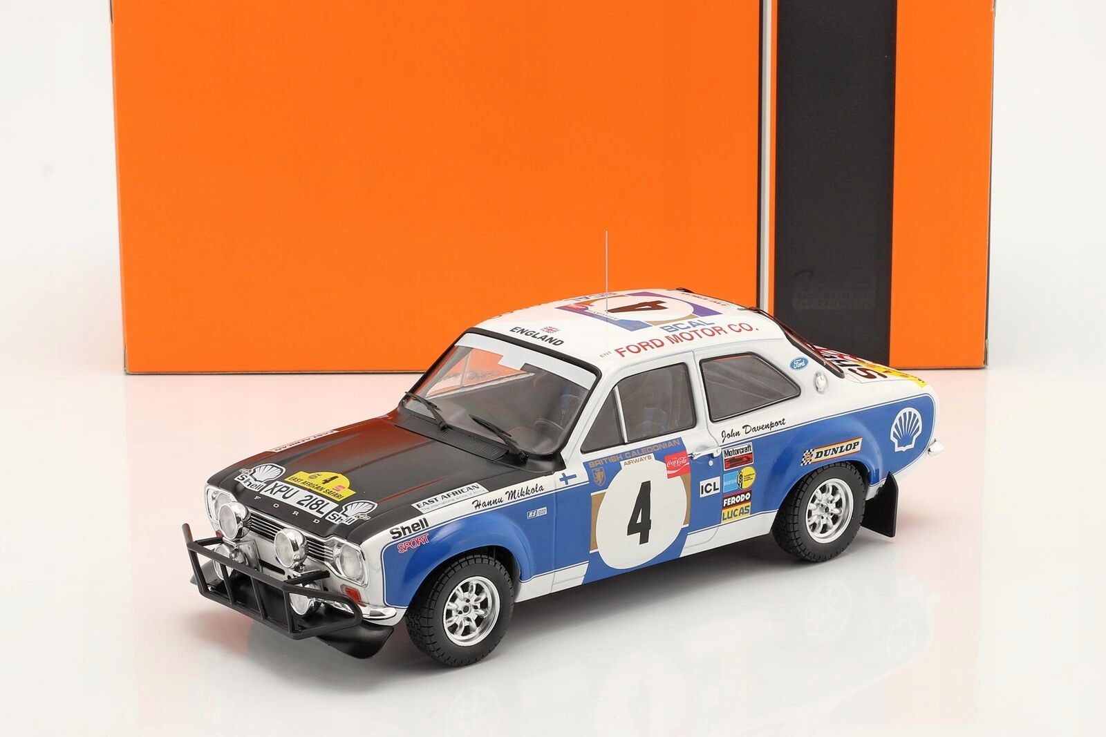 Ford Escort Mki Rs 1600 #4 H.Mikkola Safari 1/18