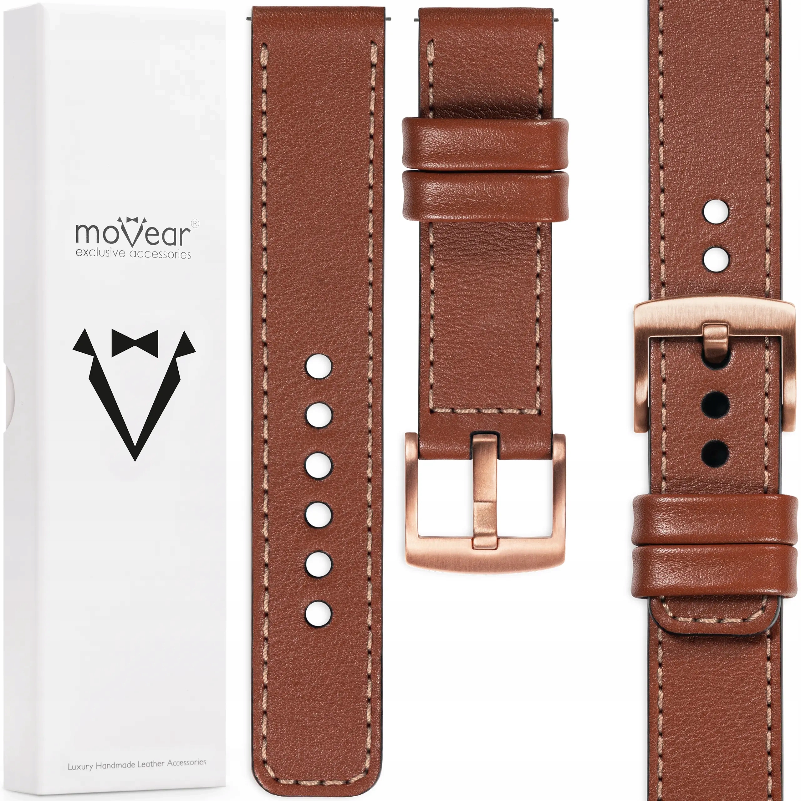 Exkluzivní pásek 18 mm pro Garmin Venu 3S 2S Vivoactive 4s, ruční výroba