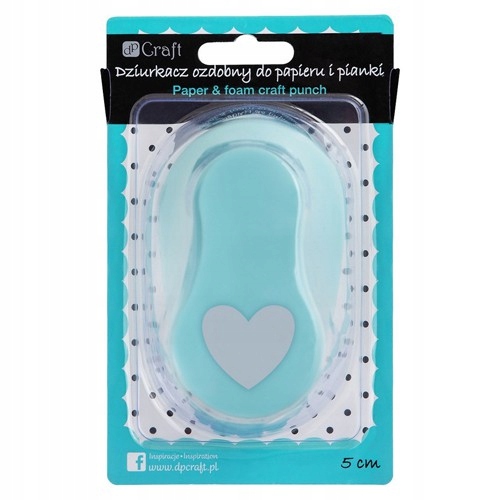 DZIURKACZ OZDOBNY papier i pianka 5 cm SERCE