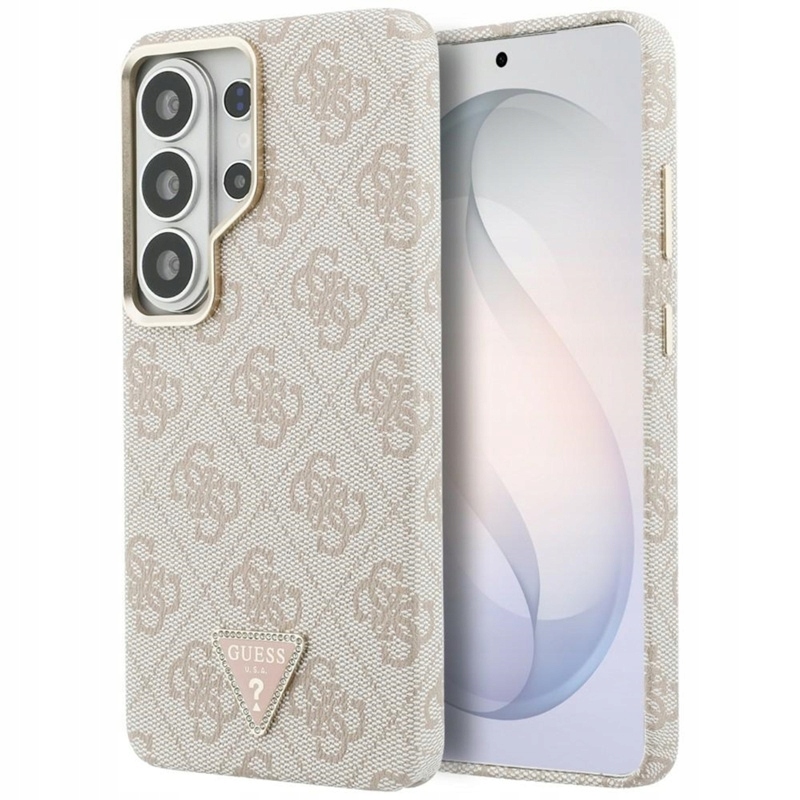 Pouzdro Guess pro Galaxy S26 Ultra Magsafe Originální Saffiano Růžové Zadní Kryt