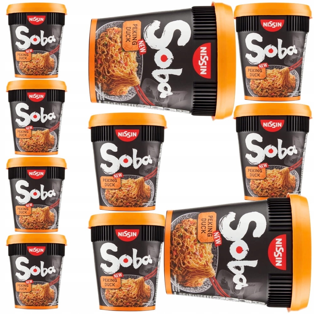 Levně 10x Blesková polévka Těstoviny Instant Pekingská Kachna Soba 87g Nissin