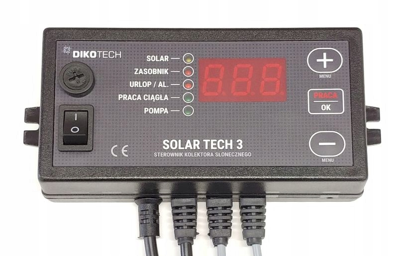Sterownik Kolektora słoneczn. Solar -Tech 3 Nowość