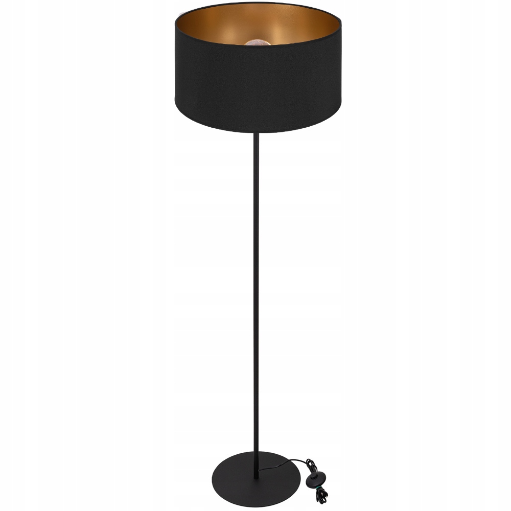 Stojací Lampa Podlahová Válec 40 CM, Zlatý Design
