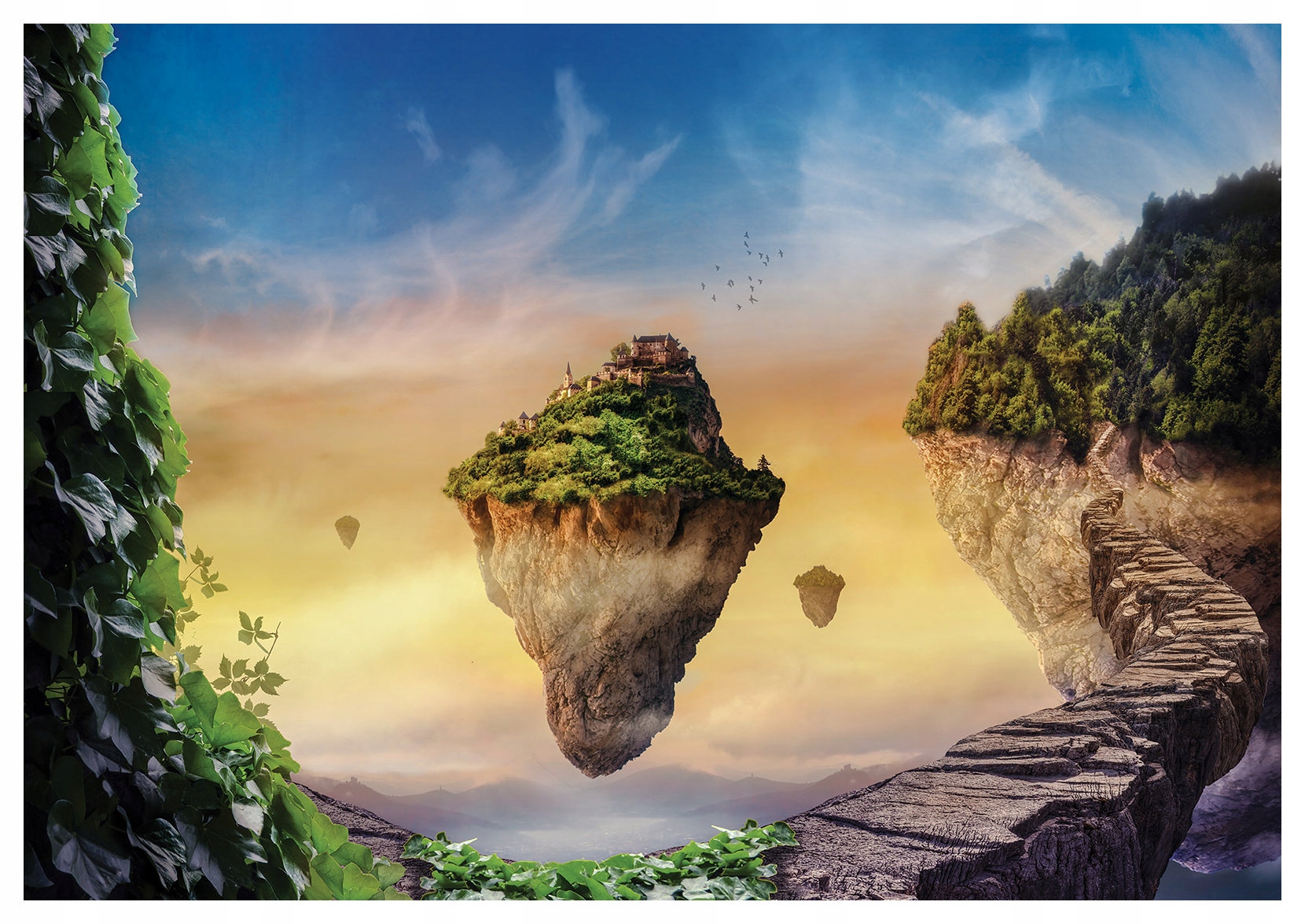 Fototapeta Fantastické plávajúce ostrovy krajina prírody 368x280 lepidlo