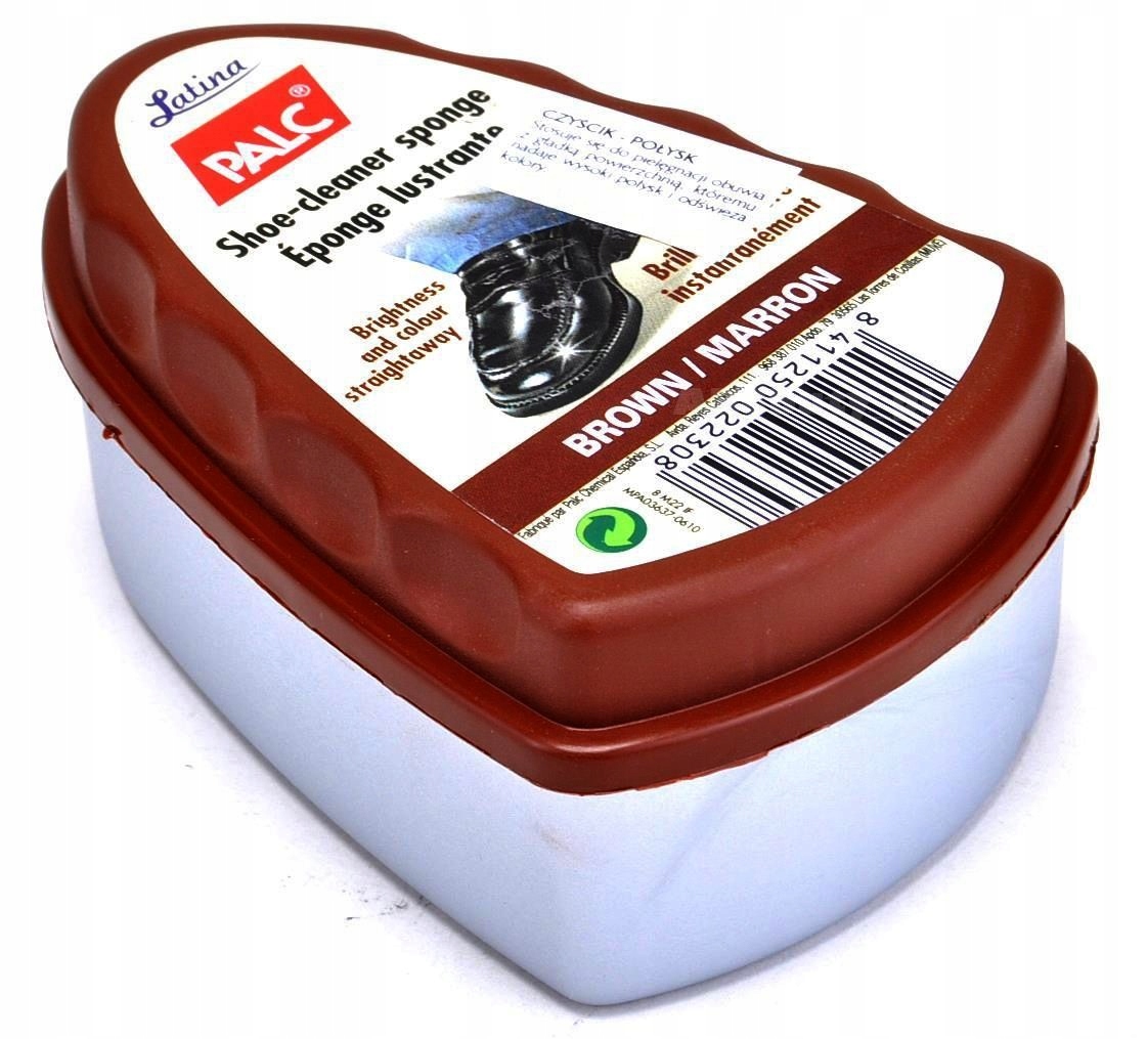 G12-01 BRĄZOWY CZYŚCIK GĄBKA Z WOSKIEM DO OBUWIA + Płeć uniseks