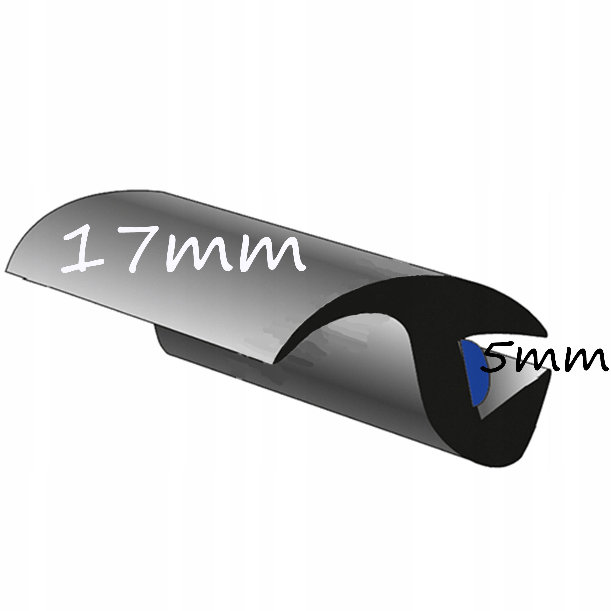 

Uszczelka uniwersalna szyba przednia 17X5 mm 50cm