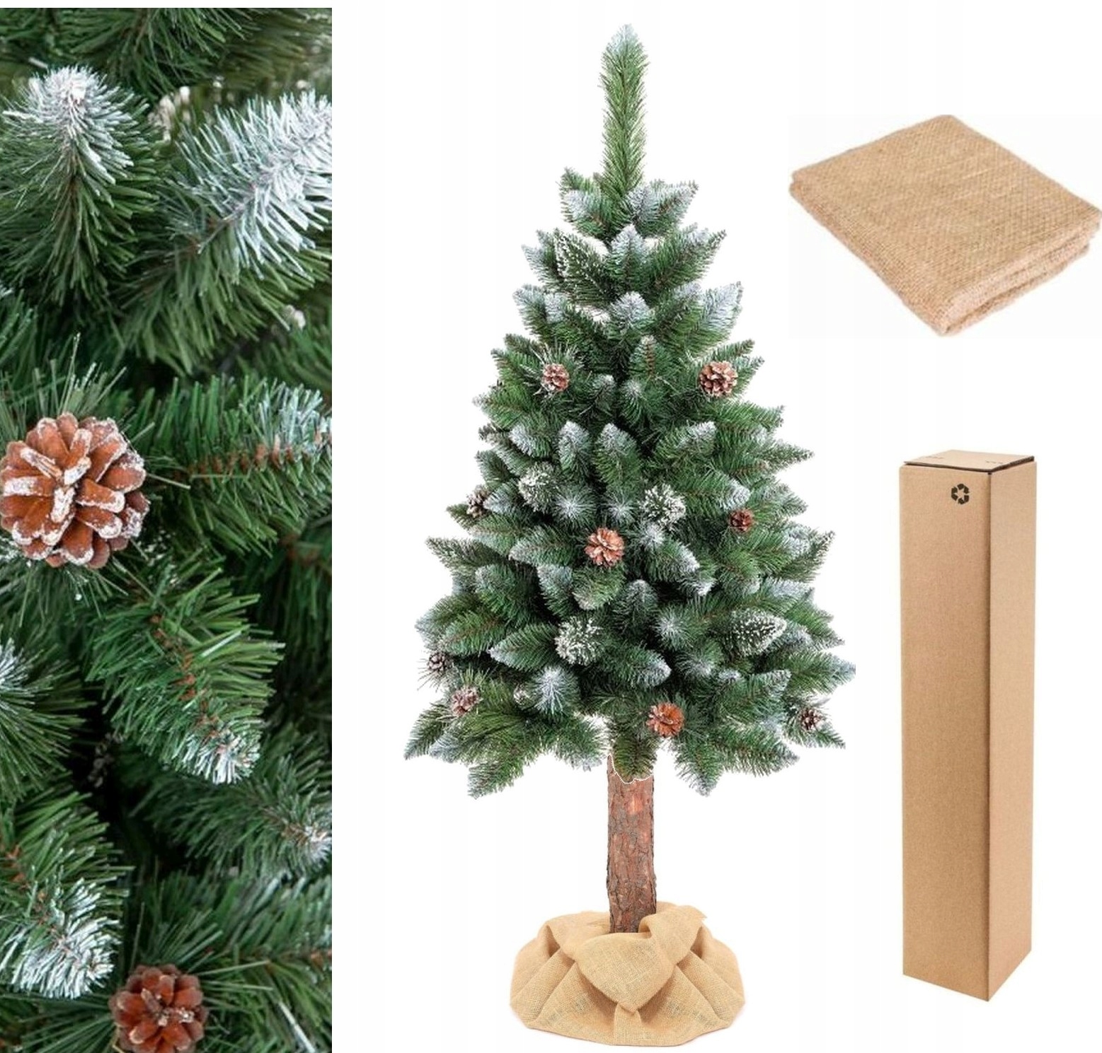 

Choinka Sztuczna Pniu Diamentowa Sosna Szyszki 220