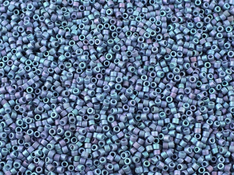 Miyuki Delica DB0376 Mat Metal Denim Blue AB-5g
