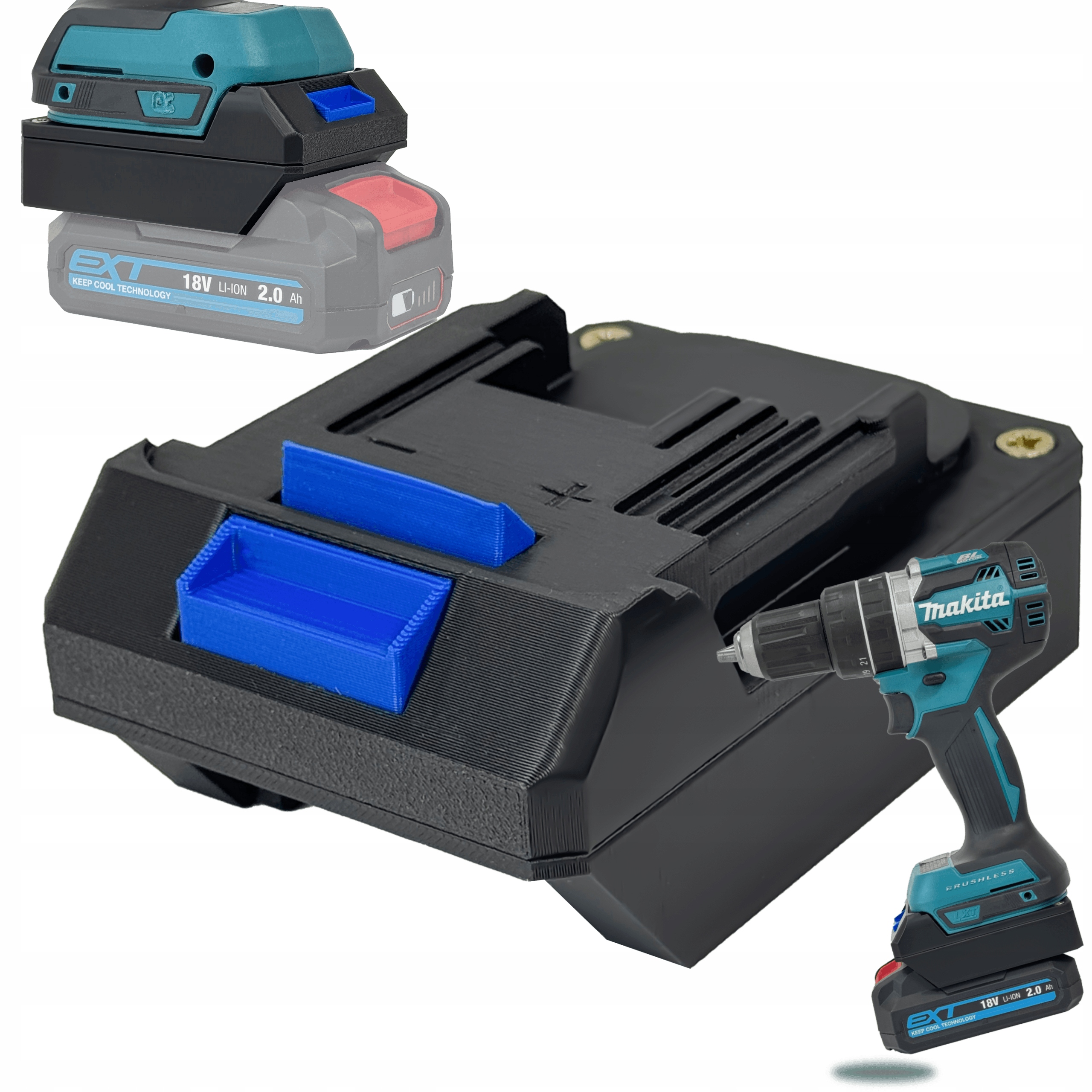 Adapter Przejściówka Z Makita 18V Do Baterii Akumulatora Erbauer Ext 18V