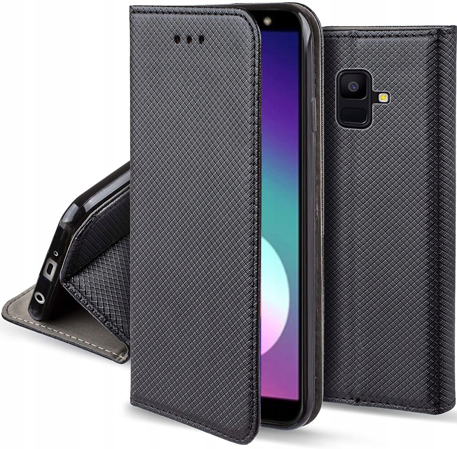 

Etui na Samsung Galaxy A6 2018 Magnet Smart +szkło
